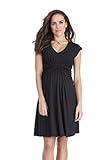 Seraphine セラフィン マタニティワンピース Cecile セシル エンパイアマタニティ・ナーシングワンピース 授乳対応 (UK8, ブラック)
