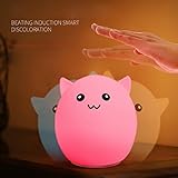 inverlee Lovely Pig Smile Face夜ライト子供ベッドルームの装飾ミニLEDランプ子供Bredroom Sleeping電球