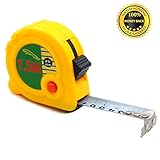 TOSSOW メジャー 巻き尺 7.5メートル 伸縮可能な重型の巻き尺 測定の巻き尺 木工測定 イエロー