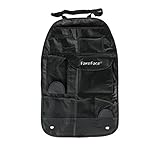 FakeFace 自動車 車内収納シート 車席後部 小物う収納　多機能 チャイルドシート カーアクセサリー 整理整頓　シートバッグ ブラック1