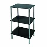 ガラスラック　3段角　クロ ＧＲ－3Ｓ　ＢＫ