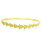 leewaプリンセスStar Elasticベビーガールズヘアアクセサリーヘッドバンド カラー: ゴールド