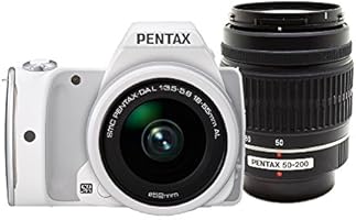 【Amazon.co.jp限定】デジタル一眼レフ PENTAX K-S1 200ダブルズーム限定キット [DAL18-55mm・DAL50-200mm] ホワイト 06516