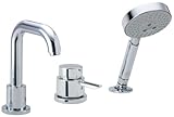 Hansgrohe 04128000フォーカスS 3-hole温度調節浴槽フィラートリム、クローム