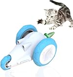 GideaTech 猫おもちゃ 電動ネズミ 障害物回避センサー付き カラフルLEDライト付き 自動ねずみ 運動不足解消 ストレス解消 ネコ玩