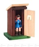 およそ 7 つの cm の鉱石山のクリスマス図木図の女の子の高さのミニチュア洗面所のミニチュア家