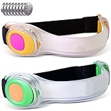 LEDアームバンド 夜間スポーツ用 予備用電池8個付属 ランニング ウォーキング ジョギング キャンプ 夜釣り 散歩 自転車走行 アクセサリ