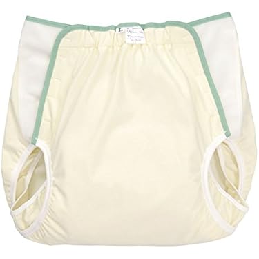 介護おむつカバー　白　中人用　塩ビにナイロン　金属ホック付き　3S位の大きさです 介護おむつカバー 白 中人用 塩ビにナイロン 金属ホック付き 3S位の