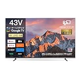 FPD 43V型 4K Google TV チューナーレステレビ HDR10 Dolby Vision対応 スマートモデル