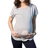 Linyuan ファッション Maternity Cool Funny T-Shirt Peeking Baby for Maternity Tシャツ T-Shirt #K41