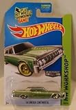 HOT WHEELS HW WORKSHOP ZAMAC 012 2014 '64 LINCOLN CONTINENTAL 208/250 SILVER/GREEN