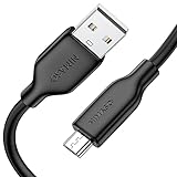 NIMASO Micro USB ケーブル (1m ブラック) マイクロ アンドロイド充電ケーブル 【シリコン素材 断線防止 USB 2.0 2.4A急速充電】 Xperia、Galaxy、Nexus、HUAWEI、Kindle 等 Micro B デバイス対応 NCA23C643