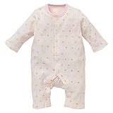 西松屋 EFD スムース長袖プレオール（カラフル王冠柄）【60-70cm】 新生児 ピンク