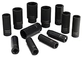 Powerbuilt 642362 SAE 1/2-Inch Drive Deep Impact Socket, 12-Piece [並行輸入品]
