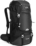 HOMIEE リュック 登山 アウトドア バッグ バックパック ザック 50L 大容量 防水 ハイドレーション レインカバー付き 多機能 超