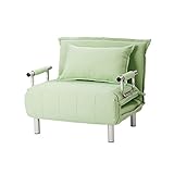 ソファベッド 3way 1Pソファ 1人掛け ファブリック スチール/GN(120027)