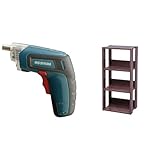 『電動ドライバー 充電式 RD110-G グリーン』と『オープンラック 木製 4段 幅40cm ブラウン OWR-400』のセット