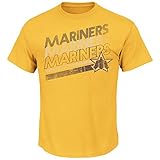 MLB容量to Win半袖ベーシッククルーネックソフトHand Tee L イエロー