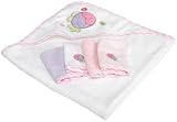 Spasilk 100% Cotton Hooded Terry Bath Towel with 4 Washcloths, Pink by Spasilk [並行輸入品]