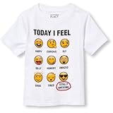 THE CHILDREN'S PLACE(ザ・チルドレンズプレイス) ショートスリーブエモジチャートグラフィックティ トップス半袖Tシャツ 12～18ヶ月【並行輸入】