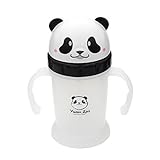 Giant Panda 8 oz Sippy Cup with weighted ball flexible straw - BPA free by Giant Bean Bag Chairs