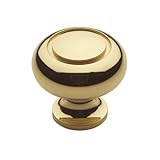 Baldwin 4494.030.BIN Deco Design 1-1/2-Inch Diameter Cabinet Knob, Polished Brass - Lacquered by Bal