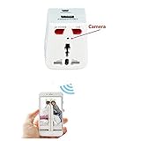 Wifi Hidden Spy Camera Security Video Recorder Mini DVR Travel Universal AC Power Plug Adapter USB C