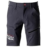 [ワークル] アイズフロンティア 2025年 当店限定 春夏 パウダーエアー ストレッチ ハーフパンツ ストレッチ 吸水 速乾 伸縮 5334JS (76.ホワイト, L)