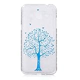 UNEXTATI Galaxy J3 用 ケース 耐衝撃 高品質 TPU ハード カバー 超薄型ケース 全面保護 脱着簡単 クリア 透明 Samsung Galaxy J3カバー Cover (ブルー