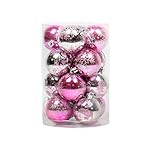 Sikye ShatterproofクリスマスボールCrafting、手描きBaublesパーティークリスマスツリーハンギングオーナメントデコレーション 2.4 inch YZ_012