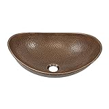 Sinkology SB305-19AC Confucius 19インチ 洗面台 据え付け用 ベッセル 銅 シンク ハンドメイド 手仕上げ アンティーク カッパー