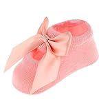 ノーブランド品 　全2サイズ6色　3ペア　かわいい　女の子　男の子　ベビー　レース　滑り止め　靴下　スリッパ　ソックス - ピンク, L