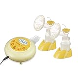 電動さく乳器、静かなモーターusbの充電器、Aorulaデュアルポンプ自動乳房マッサージ産後のプロラクチン、旅行フレンドリー、授乳期の母のための移動支援