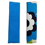 ココトリコ（cocotorico） シートベルトカバー 2個セット フフラ柄 【フフラ×ハワイアンブルー】