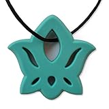 Lotus Teething Necklace by Zen Rocks - a Stylish New Twist to Teething - Turqoise by Zen Rocks