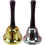 AZNABLE ハンドベル 大当たり 呼び鈴 鈴 抽選 パーティー クリスマスハンドベル ゴールド シルバー セット