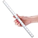 Cshidworld センサーライト 人感センサー 18 LED センサーライト 人感センサー バッテリ式 クロゼットタンス 本棚部屋/階段/などに最適 ネジで固定型 (18LED, 昼光色)