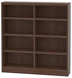 白井産業(SHIRAI) タナリオ オーダーラック 高さ90cm 幅75cm 奥行19cm ブラウンウォールナット 棚強度T TNL-EM9075ATF2BW0