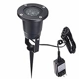 KING DO WAY 　　ガーデンライト　　　4led　　プロジェクション機能ライト　防水　LED 機能ライト　取り外し簡単　（ホリデー照明ライト、クリスマスライト、ガーデンライト、風景ランプ、ステ