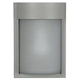 Destination Outdoor LED Bulkhead - Satin Finish with Ribbed Frosted Glass Shade [並行輸入品]