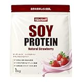 MADPROTEIN ソイプロテイン 人工甘味料不使用 国内製造 大豆 植物性プロテイン (ナチュラルストロベリー, 1kg)