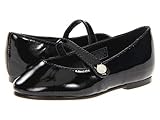 (ポロラルフローレン) Polo Ralph Lauren キッズフラット・スリップオン・靴 Alyssa MJ (Toddler) Black Patent 7 Toddler 14.5cm M [