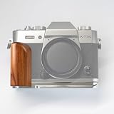Iborrys 高級レトロ実木 カメラグリップ 、対応 FUJIFILM FUJI 富士 X-30 X-30 II X-30 III カメラ 、 専用 L型クイックリリース プレート 職人手作り プレミアム天然 木製ハンドル (砂漠鉄木銀板)