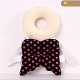 （ジョヒ）Johi　赤ちゃん　子供用　ベビー用品　頭を保護　セーフティー パッド　歩く練習ヘッド保護枕　プロテクター ひも調節可能　可愛い　室内　出産祝い　８色 (黒)