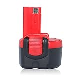 efluky 3000mAh 9.6V Replacement Cordless Power Tool Drill Battery for Bosch BAT048 BAT100 BAT119 BPT