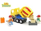 Little Treasures my busy town buildingブロックおもちゃゲームの建設戦略with 16 pieces – 2つ人アバター、酷使Tight Fitレンガ – 互換パー