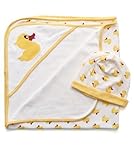 Leveret Hat & Blanket Set (0-6 Months, Duck) by Leveret