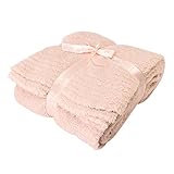 Barefoot Dreams ベアフットドリームス Cozy Chic Throw コージシック スロー シングルブランケット XS ピンク 503 [並行輸入品]