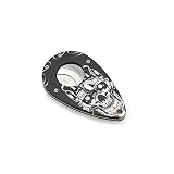All Duty Metal Construction Painted Skull in Black Ground Cigar Cutter/Scissor with 2 Blades [並行輸入品]