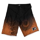 KLEW NHL Philadelphia Flyersグラデーションボードショーツ、Xラージ、ブラック